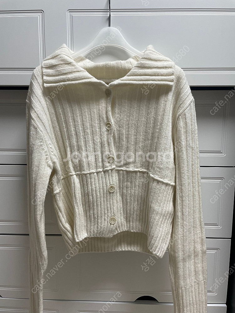 matinkim 세미 크롭 니트 가디건--2