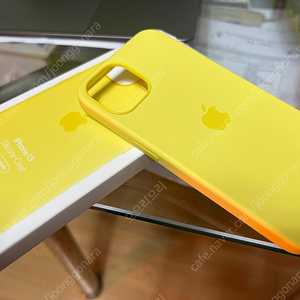 아이폰 13 애플 정품 실리콘 케이스 레몬 제스트
