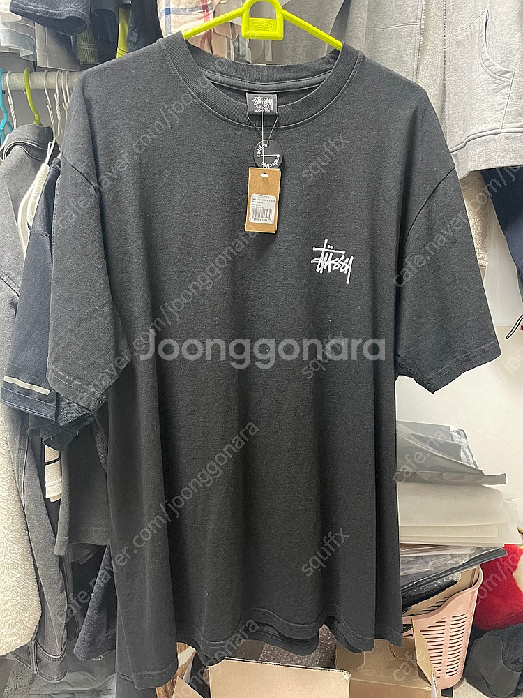 스투시 피그먼트 반팔 티셔츠 블랙--0