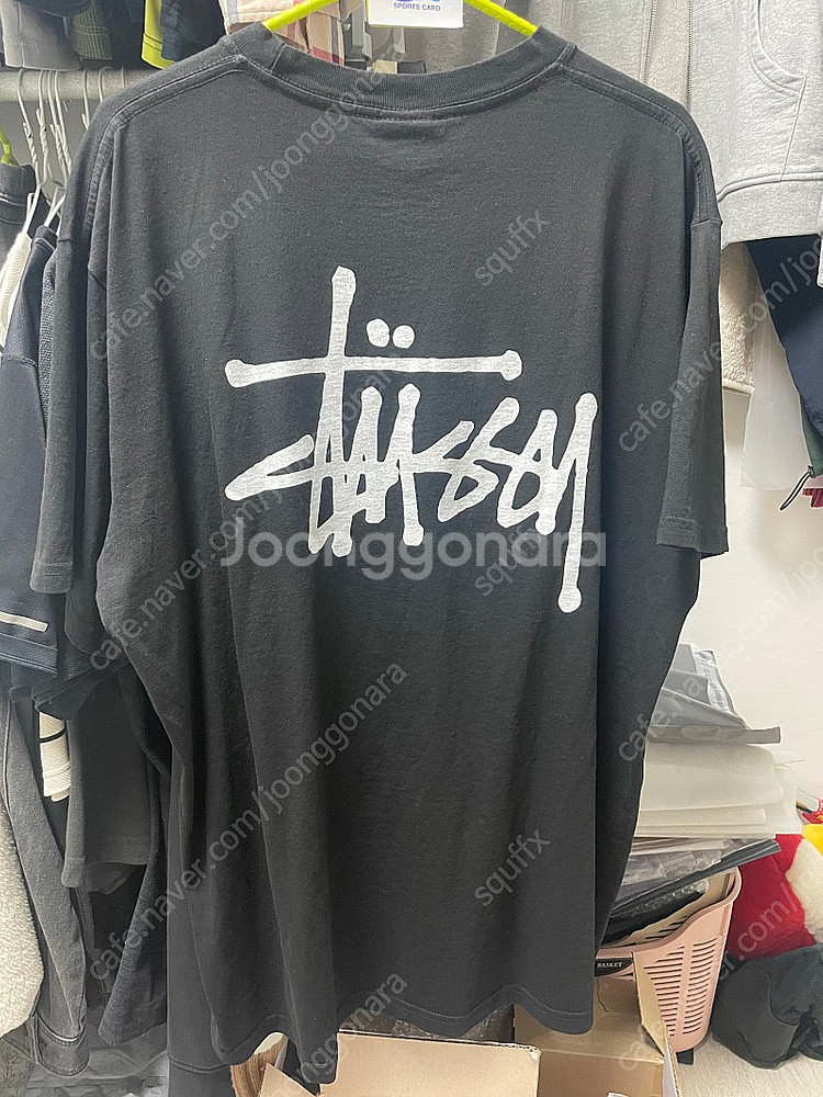 스투시 피그먼트 반팔 티셔츠 블랙--1