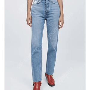 리던 스토브파이프진, RE/DONE 70s Ultra High Rise Stove Pipe Jeans Worn Blue 25 비이커 ssf