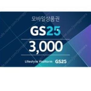 GS25 3천원 편의점 상품권