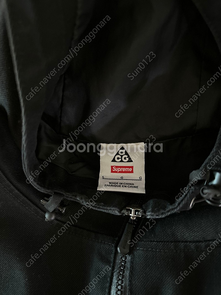 슈프림X나이키ACG 데님아노락 L 판매합니다--3