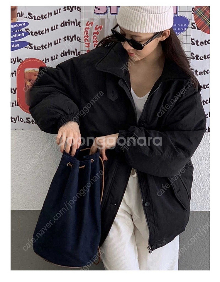 베르가못 피터패딩 블랙--0