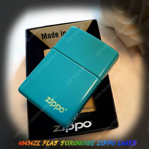 정품 미개봉 새 지포라이터 49454ZL FLAT TORQUOISE ZIPPO LASER