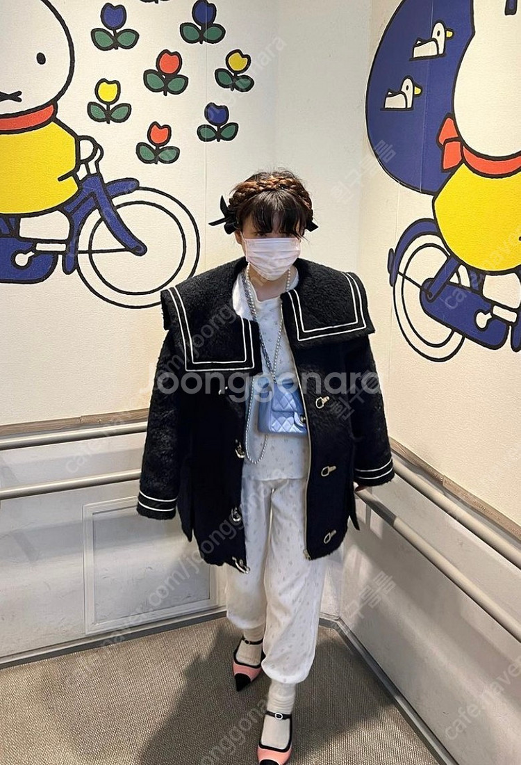 프레클 모헤어 세일러 코트 freckle mohair sailor coat--1