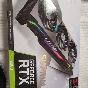 MSI RTX3080 슈프림 X 팝니다.