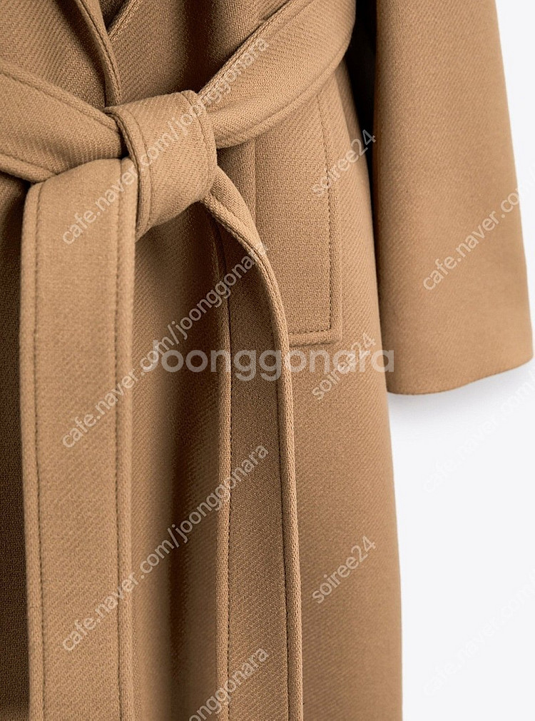 자라(ZARA) 벨티드 울 코트 M (택째 새상품)--3