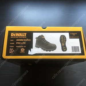 디월트(Dewalt) PRO Lite 안전화(280mm) 판매합니다.