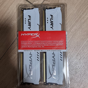 Hyper X ddr3 16GB(8x2) 미개봉 화이트 팝니다.