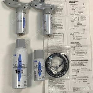 코픽 에어브러쉬 에어 어댑터 세트 (2SET) + 미사용 에어캔 80, 180 두 가지 함께 드립니다.