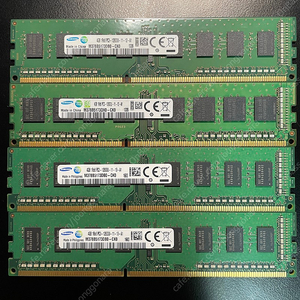 삼성 DDR3 12800U 4G * 4(단면)