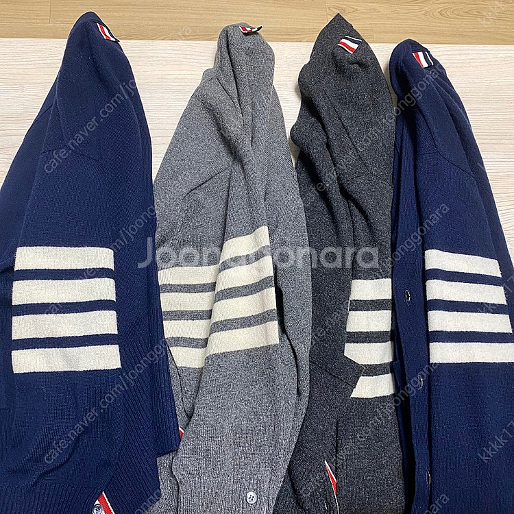 톰브라운 캐시미어가디건 네이비 2 size--9