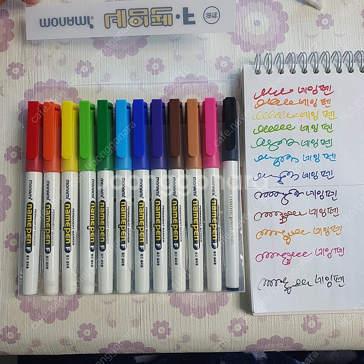 모나미 네임펜, 싸인펜, 색연필, 캘리그라피 스케치북--5