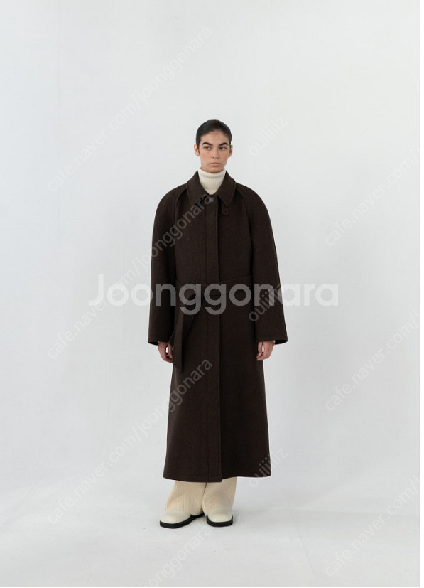 르917 오버사이즈롱코트 브라운 색상 (새상품)--2