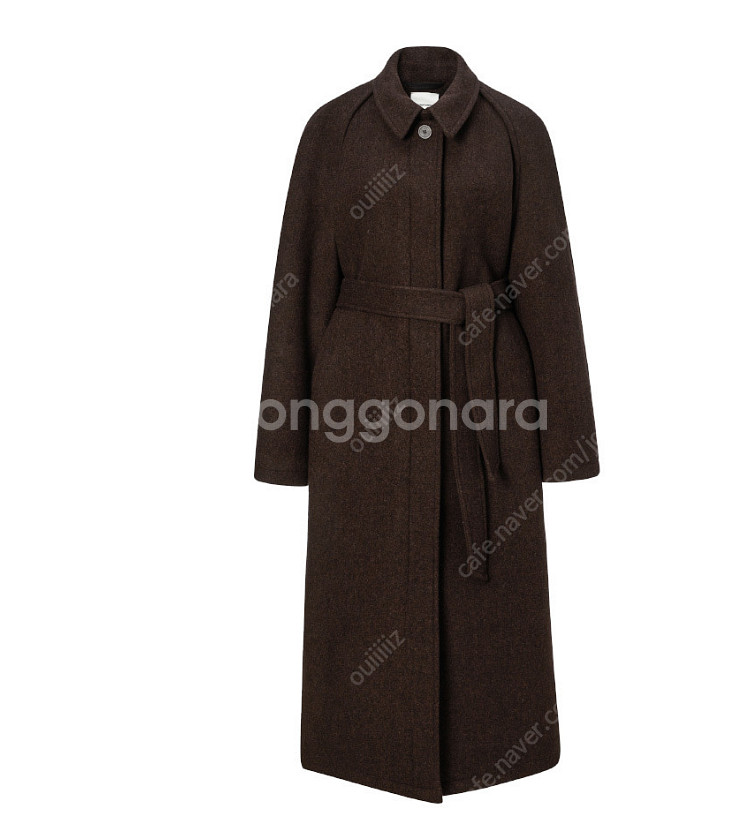르917 오버사이즈롱코트 브라운 색상 (새상품)--4