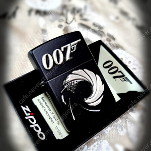 정품 미개봉 새 지포라이터 49329 BOND BT 007 GUN LOGO