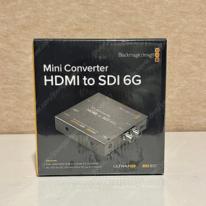 (미개봉 새상품) Blackmagic mini converter HDMI to SDI 6g 블랙매직 미니 컨버터