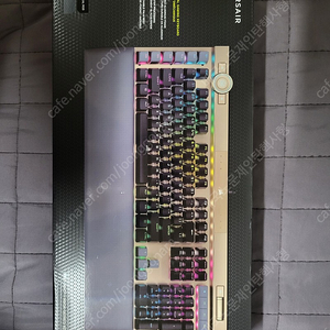 개인)) 미개봉)) 국내정품)) 커세어 k100 미드나잇 골드 CORSAIR K100 midnight gold RGB OPX 게이밍 키보드 판매 31만원(택배비포함) /// ((미