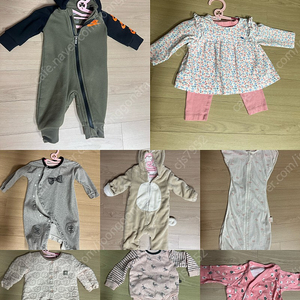 말랑하니스와들업 나이키바디수트 블루독베이비 아기옷 유니클로바디수트 아가방 방한우주복
