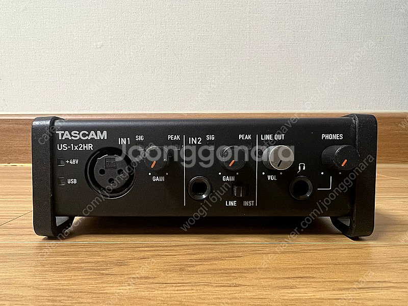 오디오 인터페이스 타스캠 US1x2HR 팝니다.--2