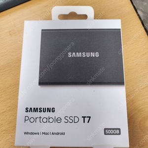 삼성 SSD T7 500G 미개봉 팝니다,