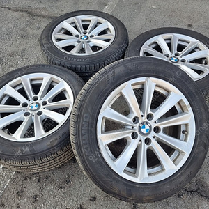 [판매] bmw 520d 17인치 순정 중고 휠타이어셋.225/55R17