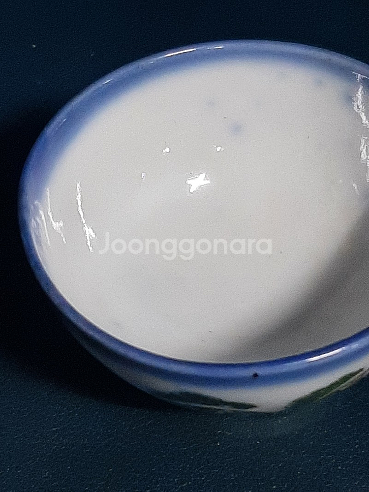 근대사 왜사기 청화 찻잔 2점--4