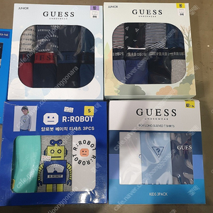 (새상품) guess 게스 아동 팬티 8종세트, puma 팬티5팩세트, 코튼클럽 아동 팬티세트, 알로봇 아동팬티세트, ELLE엘르팬티세트