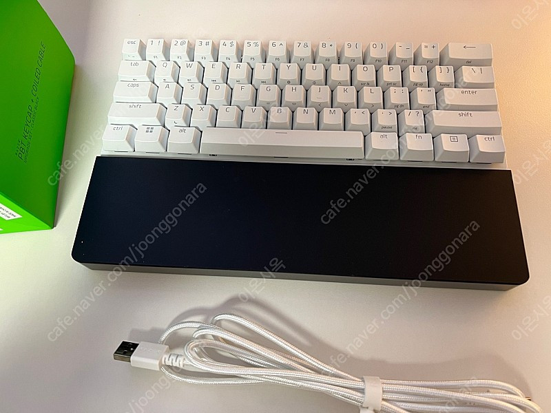 레이저 헌츠맨 미니 적축 화이트 + 블랙키캡세트 + 팜래스트 일괄 팝니다.--7