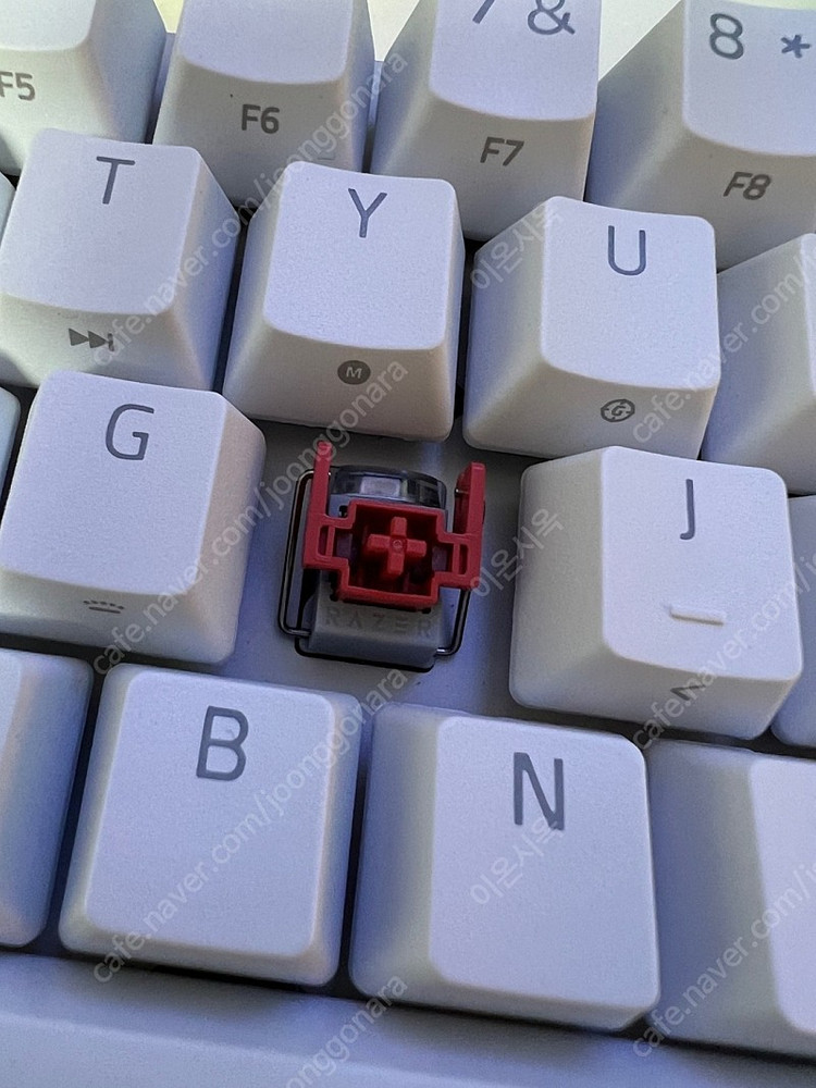 레이저 헌츠맨 미니 적축 화이트 + 블랙키캡세트 + 팜래스트 일괄 팝니다.--9