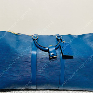 정품) 루이비통 에삐 키폴55 보스턴백 (블루) 골프여행가방(Louis Vuitton Epi Keepall 55 Blue Leather)