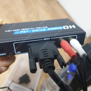 dvi, 스테레오 to dvi, hdmi 컨버터(converter) 택포 2만원