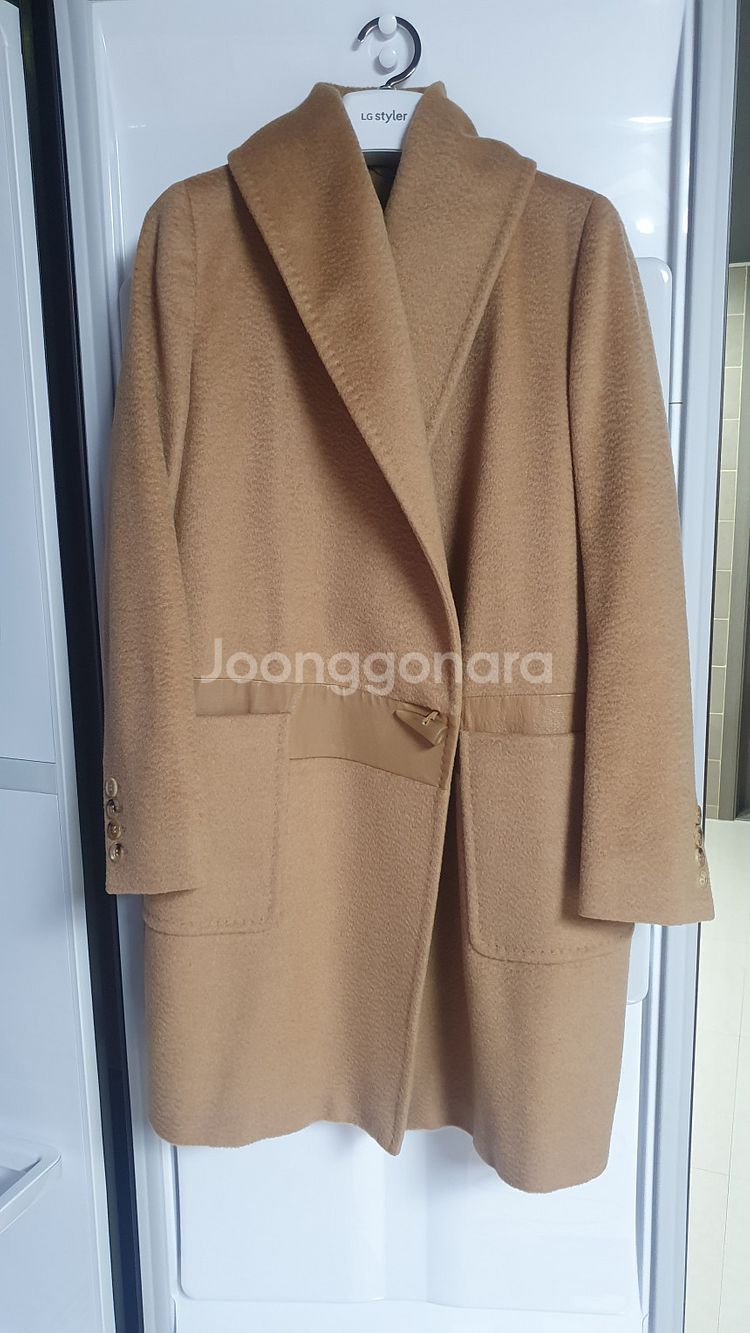 MAX MARA 정품 막스마라 카멜 미디코트 / 블랙 ...--4