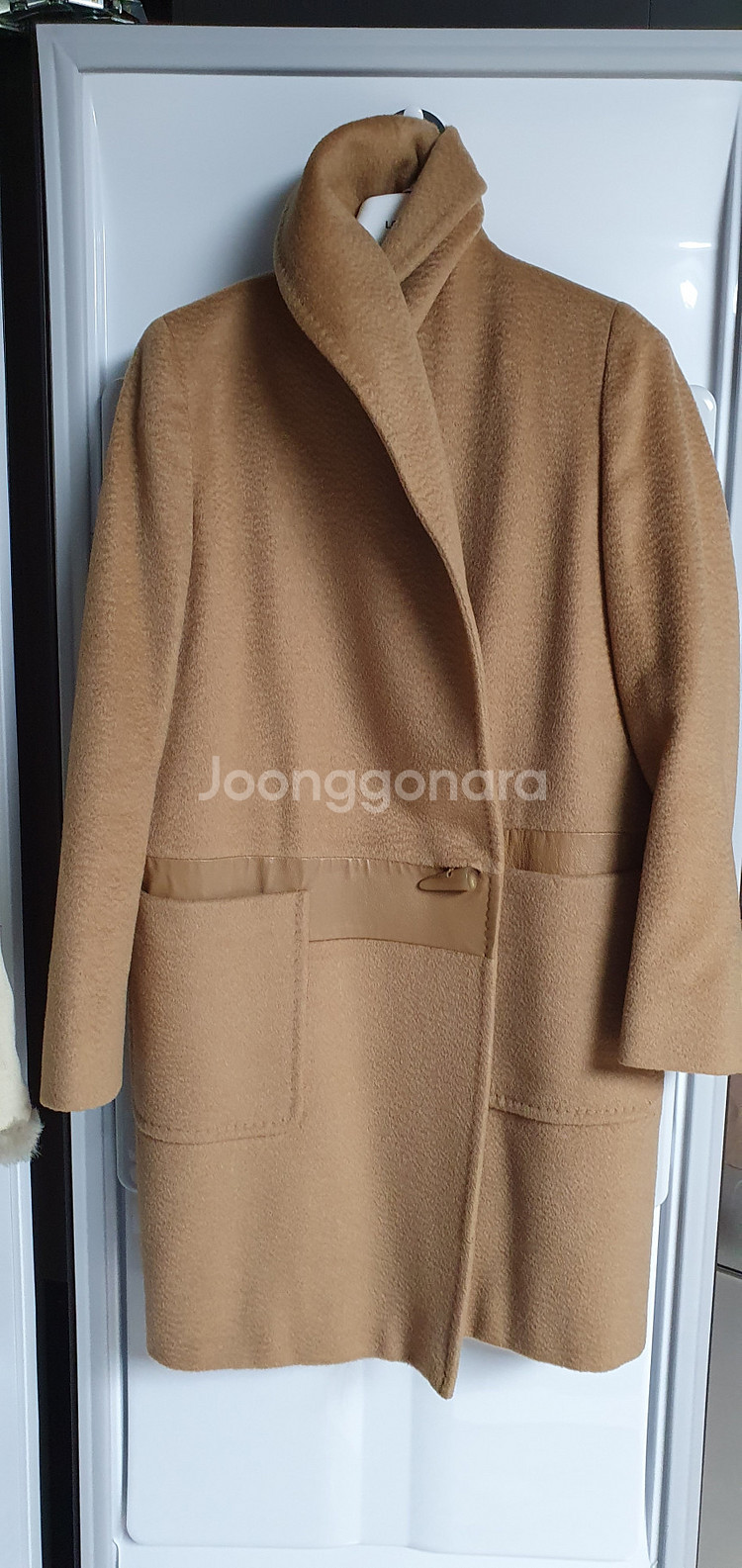 MAX MARA 정품 막스마라 카멜 미디코트 / 블랙 ...--5