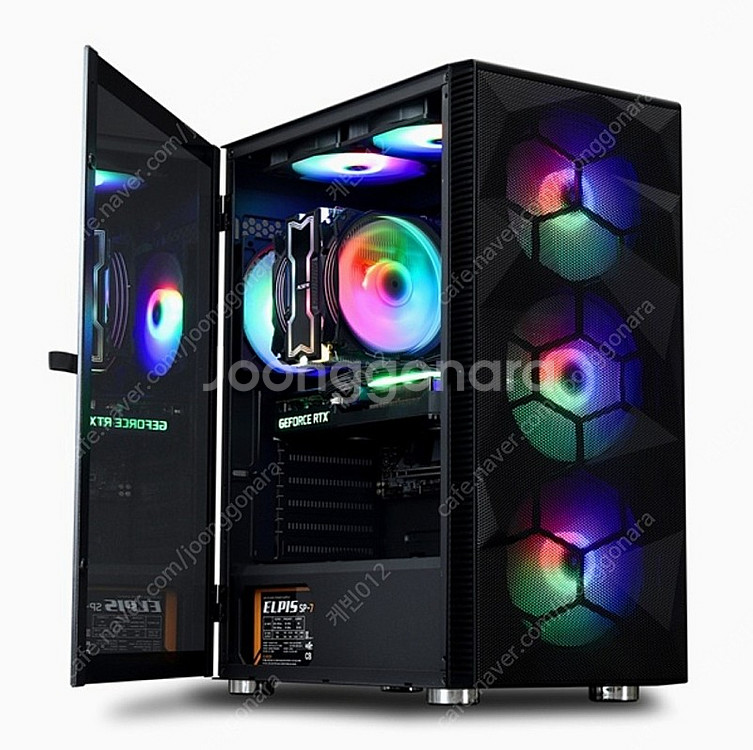 아이구주 VENTI C60 블랙 미들타워 컴퓨터 케이스--0