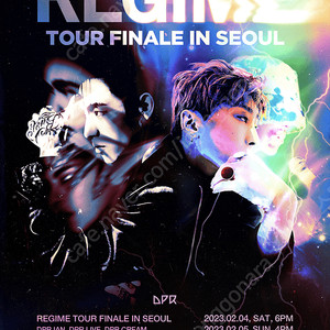 DPR 콘서트 THE REGIME TOUR FINALE IN SEOUL 스탠딩 R 구역 티켓 양도