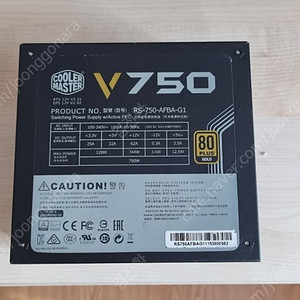 쿨러마스터 V750 골드 풀모듈러 750W 판매합니다.