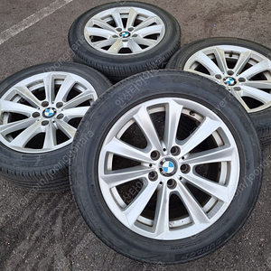 [판매] bmw 520d 17인치 순정 중고 휠타이어셋.225/55R17