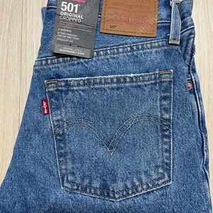 택 미제거 새상품 Levi’s 리바이스 501 오리지널 크롭 26