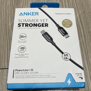 anker 미개봉 usb-c 라이트닝 케이블 팝니다