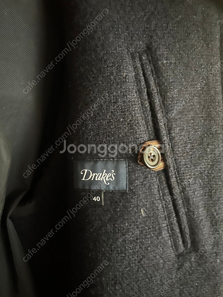 드레익스 21AW 네이비 울 레글런 코트 40사이즈--2