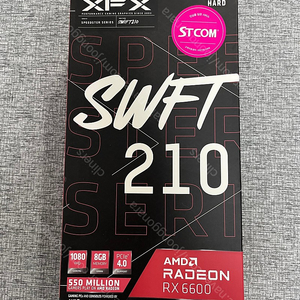 XFX 라데온 RX 6600 SWIFT 210 CORE D6 8GB