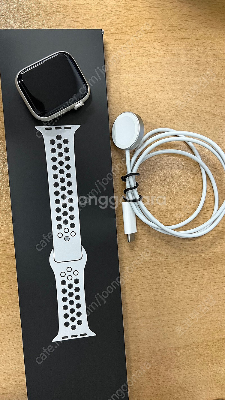 애플워치7 45 스타라이트 나이키 GPS--0