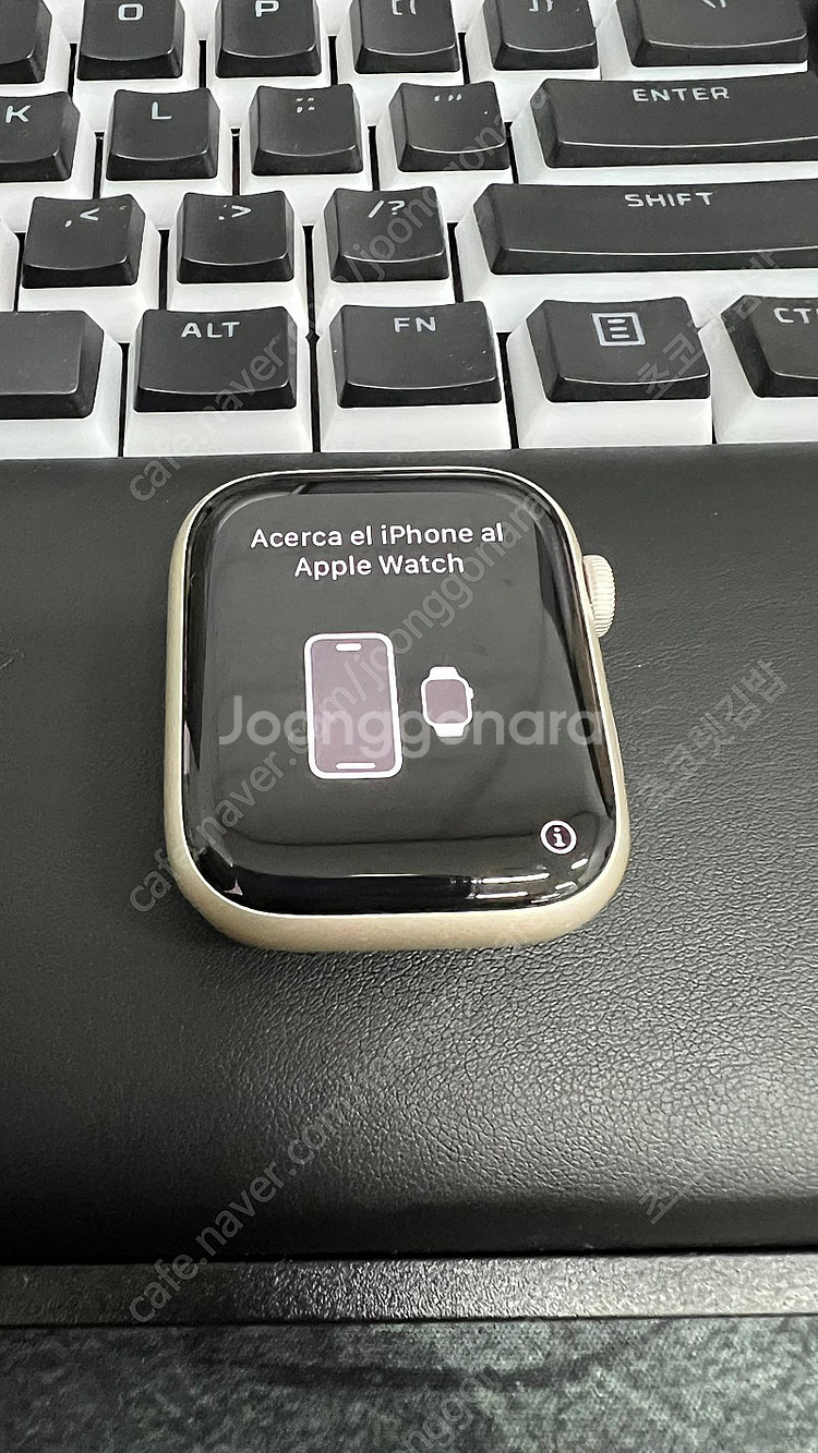 애플워치7 45 스타라이트 나이키 GPS--1