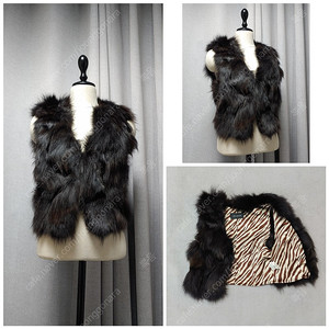 (정품) VISIT IN NEWYORK 폭스퍼 베스트 / 리얼폭스 / 몽클레어 버버리 / (55)