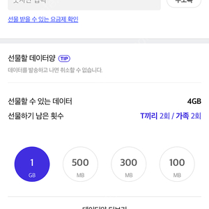 Skt 데이터 팔아요. 1gb: 1000