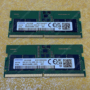 노트북 램 삼성 DDR5 4800 8GB 2EA 팝니다