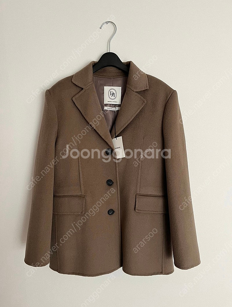 드마르 핸드메이드 울 100프로 자켓 브라운색상 핸드메...--8