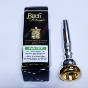 [바하 골드림 마우스피스] Bach_Artisan Gold Rim Mouthpiece 5C